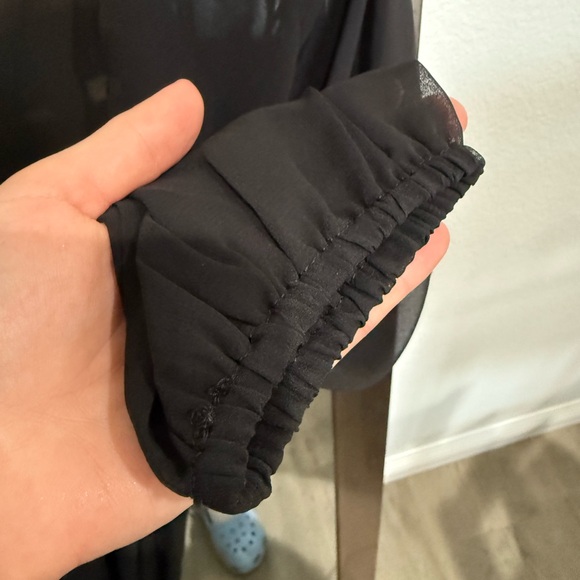 ASOS Elegant Black Sheer Maxi Dress/Cover Up - Picture 5 of 13